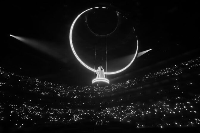 Dua Lipa Gold Corset Fishnets Booty Radical Optimism Tour San Francisco