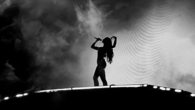 Dua Lipa Gold Corset Fishnets Booty Radical Optimism Tour San Francisco