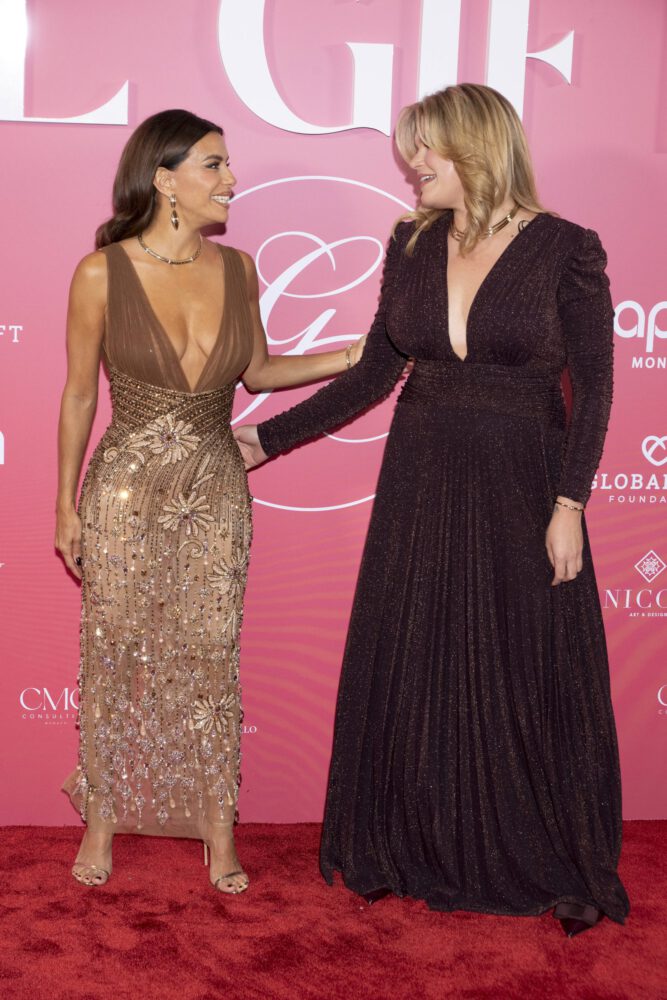 Eva Longoria Cleavage Nude Gown Global Gift Gala