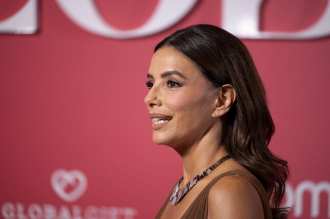 Eva Longoria Cleavage Nude Gown Global Gift Gala