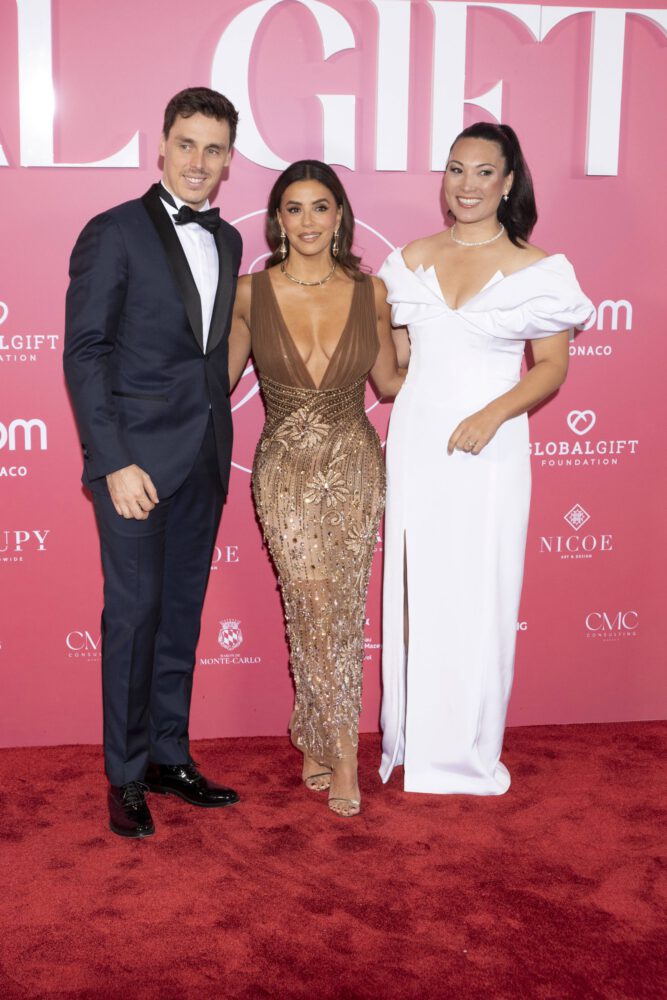 Eva Longoria Cleavage Nude Gown Global Gift Gala