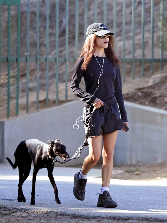Jenna Ortega Braless Legs Runyon Canyon La Hike