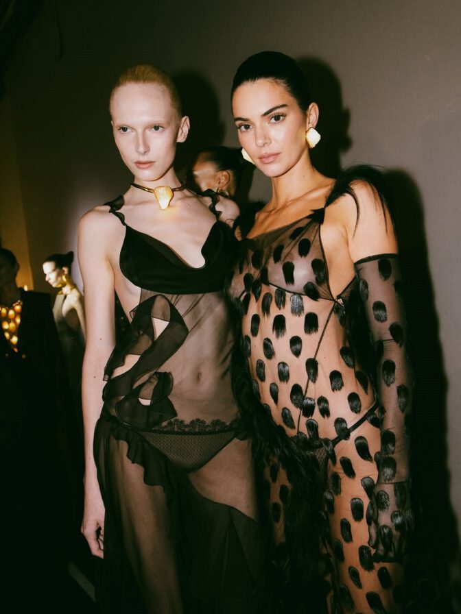 Kendall Jenner Naked Schiaparelli Sheer Runway