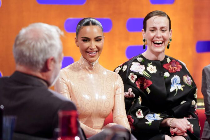 Kim Kardashian Braless See Through Latex Graham Norton