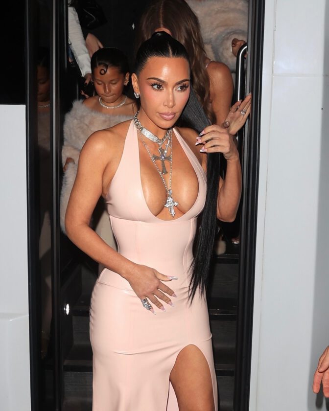 Kim Kardashian Latex Cleavage Kylie Cosmetics La