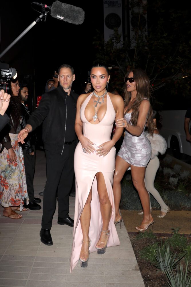 Kim Kardashian Latex Cleavage Kylie Cosmetics La