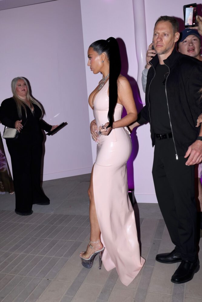 Kim Kardashian Latex Cleavage Kylie Cosmetics La