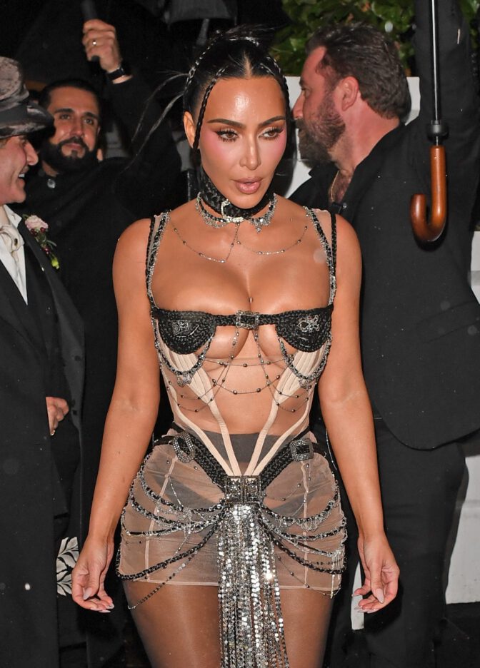 Kim Kardashian Nsfw See Through Curves Birthday London