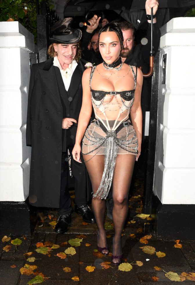 Kim Kardashian Nsfw See Through Curves Birthday London