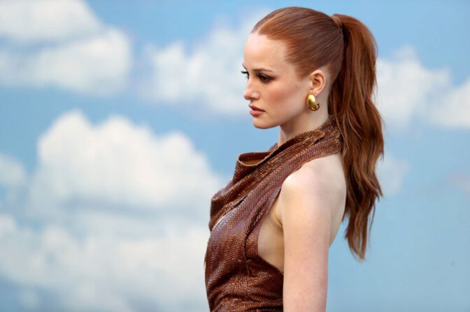 Madelaine Petsch Sideboob Gown Vogue World