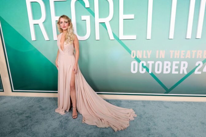 Mckenna Grace Sexy Cleavage Nude Dress Regretting You Premiere