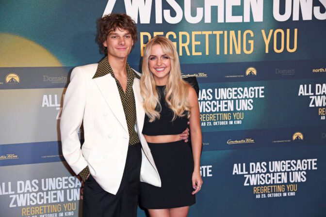 Mckenna Grace Sexy Legs Mini Skirt Berlin Premiere