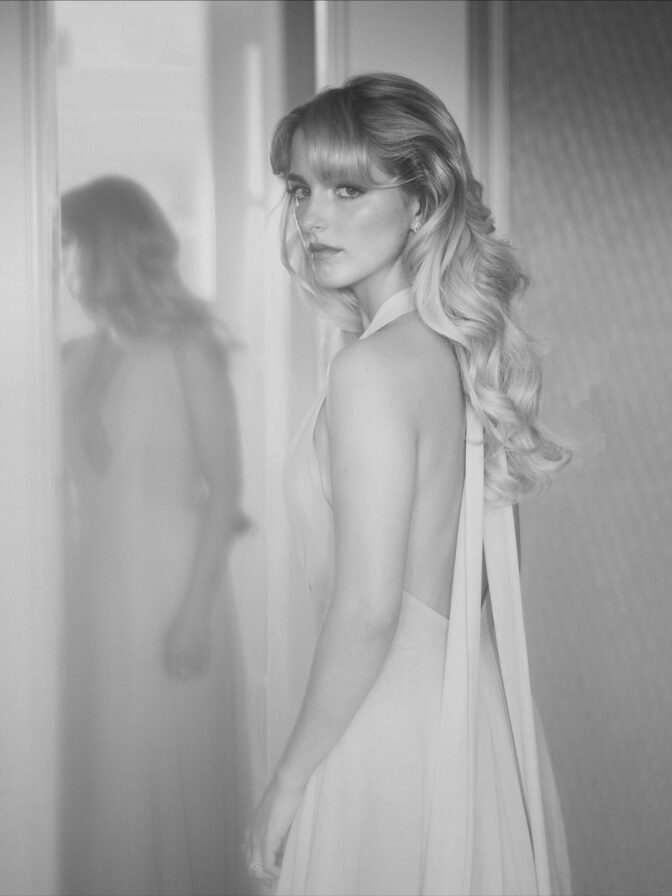 Mckenna Grace Sexy Plunging Gown Thigh Slit