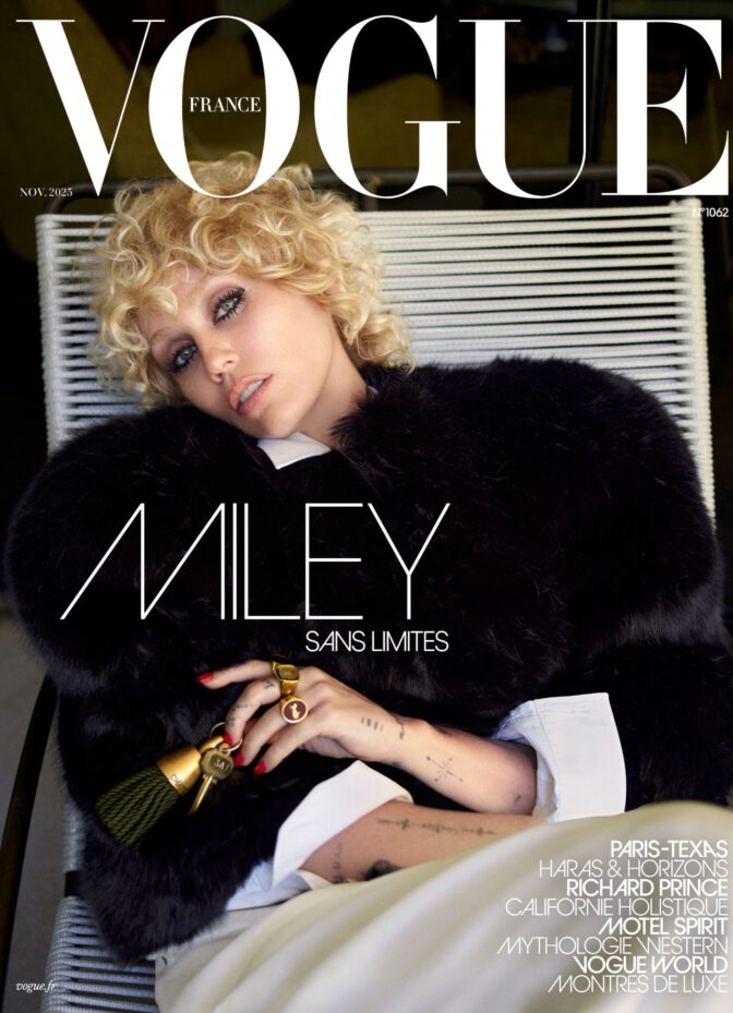 Miley Cyrus Vogue France Shoot