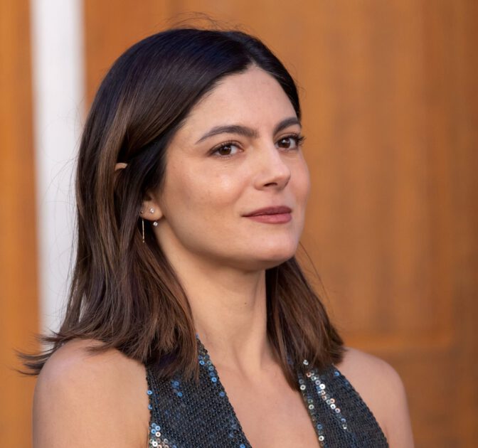 Monica Barbaro Sexy Plunge Mini Dress Nyc Curves