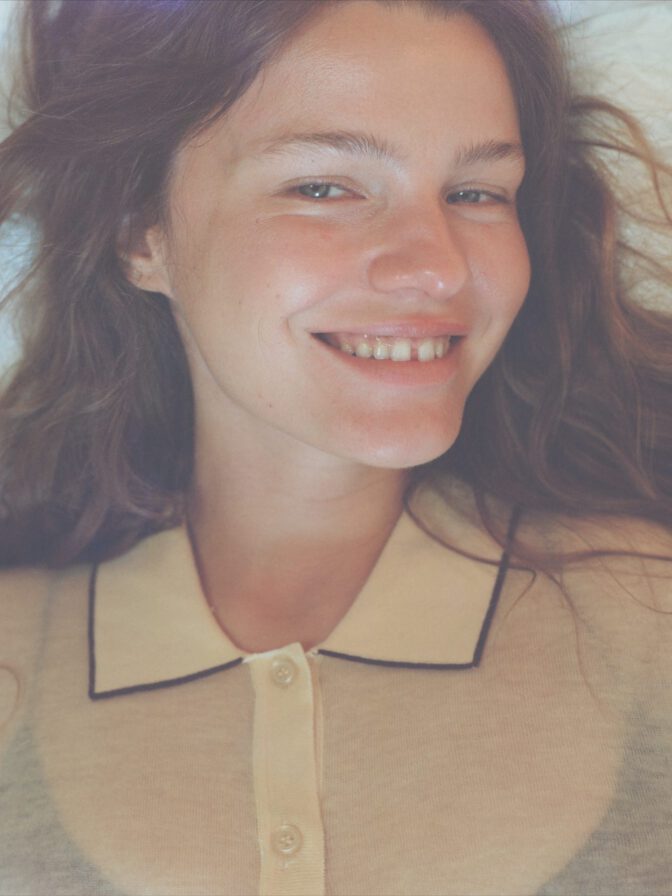 Olga Obumova Zara Campaign Chic Lingerie Model