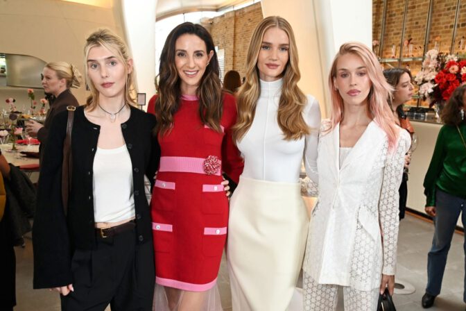 Rosie Huntington Whiteley All White Elegant Look London Event