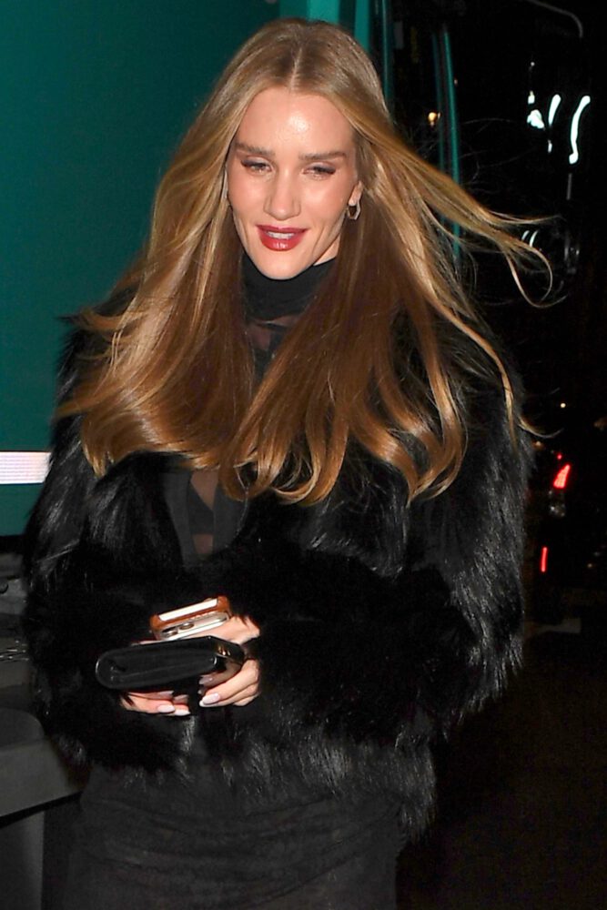 Rosie Huntington Whiteley Ass Exposed See Through Skirt London