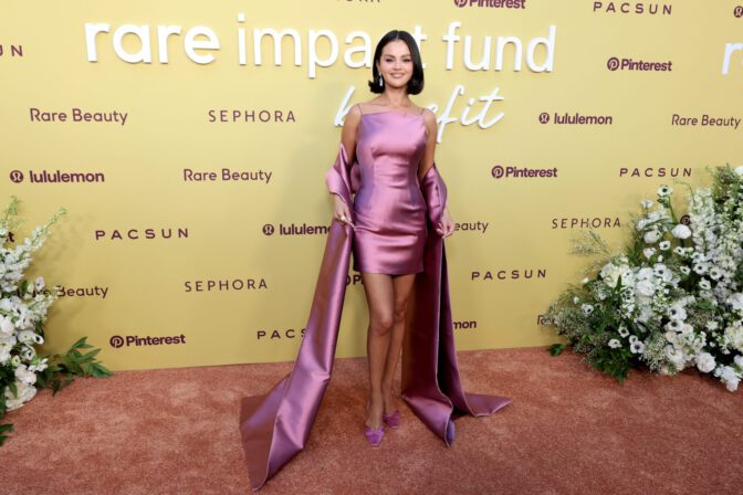 Selena Gomez Sexy Satin Mini Legs Rare Impact Fund
