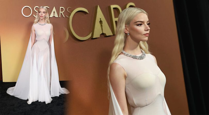 Anya Taylor-Joy Wows in Sheer White Gown at Governors Awards
