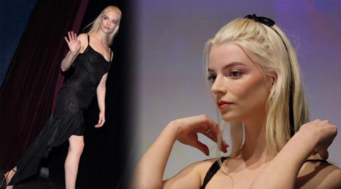 Anya Taylor-Joy Stuns Braless in Sheer Black Dress at Marrakech Festival