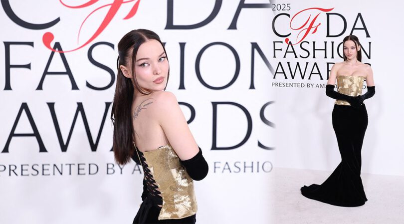 Dove Cameron’s Strapless Bombshell Look Stuns CFDA Red Carpet