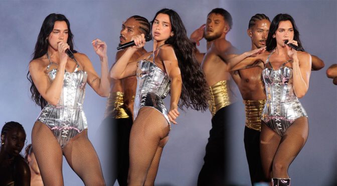 Pop Goddess Dua Lipa Shows Off Her Booty in Sexy Rio Concert