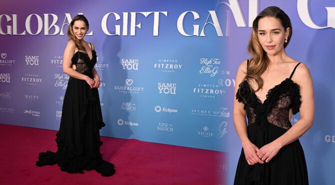 Emilia Clarke’s Braless Nip-Tease: Sheer Lace Dress Leaves Fans Gasping