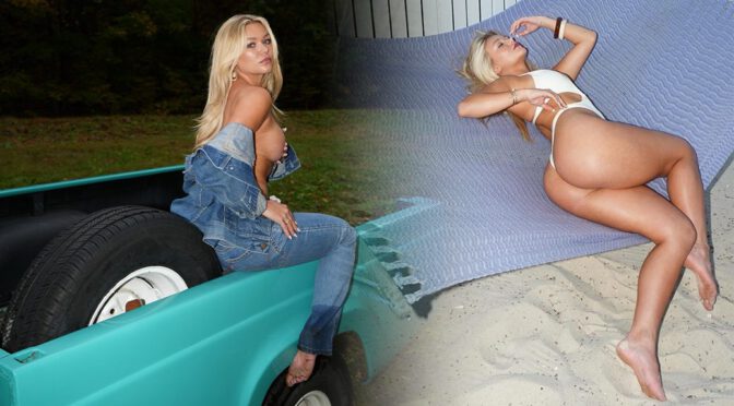 Katie Sigmond’s Raw Booty Shoots – Dirty Denim, Bikini, and Cowgirl Lust