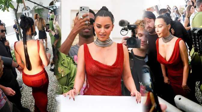 Kim Kardashian Goes Braless in Sheer Dress, Nipples Out in Rio!