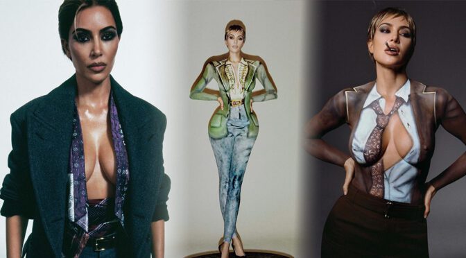 Kim Kardashian Naked in Body Paint: Uncensored Re-Edition Bombshell