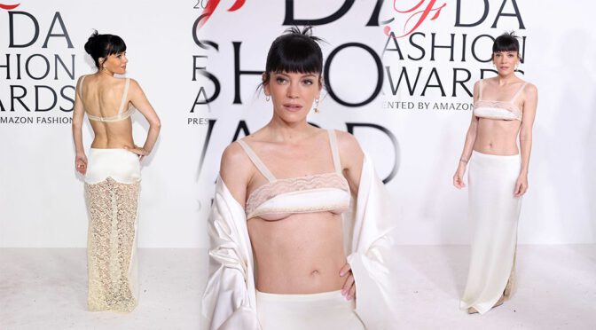 Lily Allen’s See-Through Bralette: NSFW Nipslip Tease at CFDA