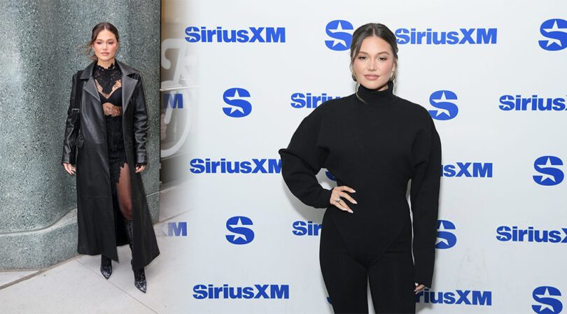 Olivia Holt Turns NYC Into Her Runway: Sheer Lace, Leather & Long Legs!