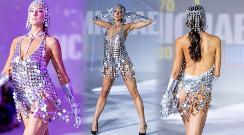 Rachel Pizzolato Flashes Nipples in Crotch-Skimming See-Through Dress