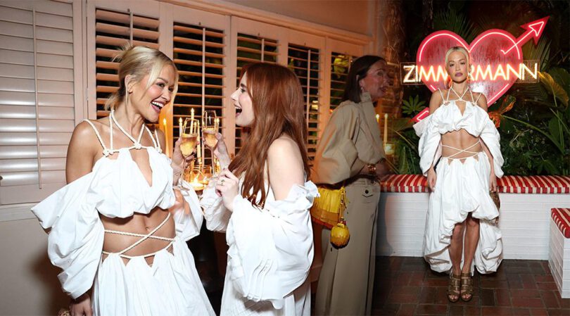 Rita Ora’s Playful Crop Top Look Lights Up Zimmermann Event