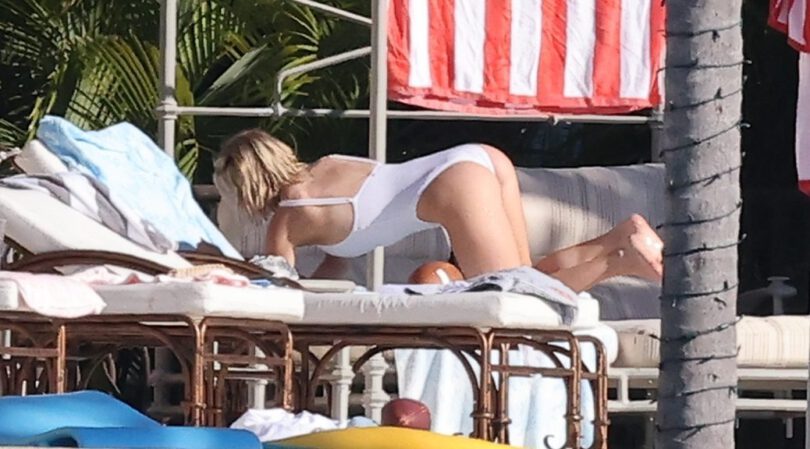 Sydney Sweeney’s Wet White Swimsuit—Jaw-Dropping Ass & Cleavage Exposed