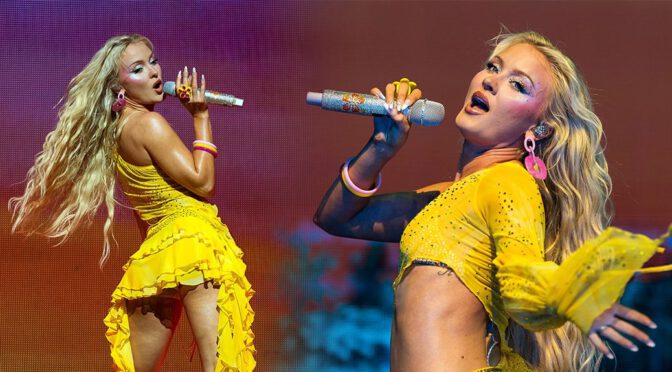 Zara Larsson Flaunts Bare Abs & Killer Legs in Sexy Concert Look