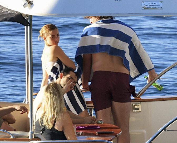 Addison Rae Bikini Cleavage Booty Yacht Paparazzi