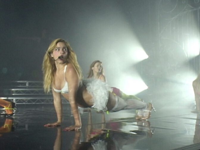 Addison Rae Sheer Bodysuit Fishnets Tour Photos Jamie Heath