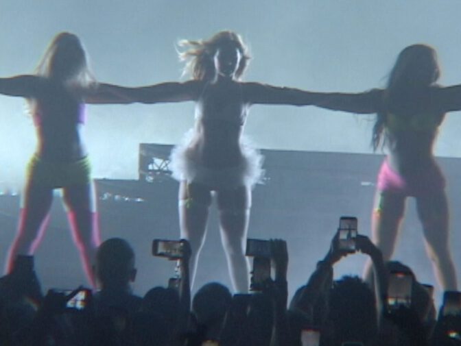 Addison Rae Sheer Bodysuit Fishnets Tour Photos Jamie Heath