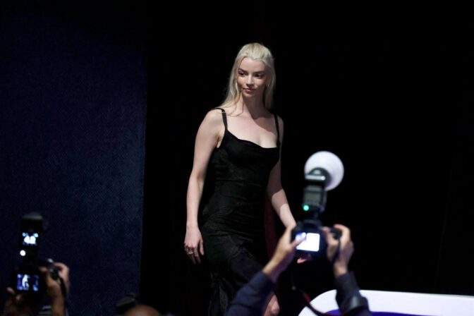 Anya Taylor Joy Braless Sheer Dress Marrakech Red Carpet