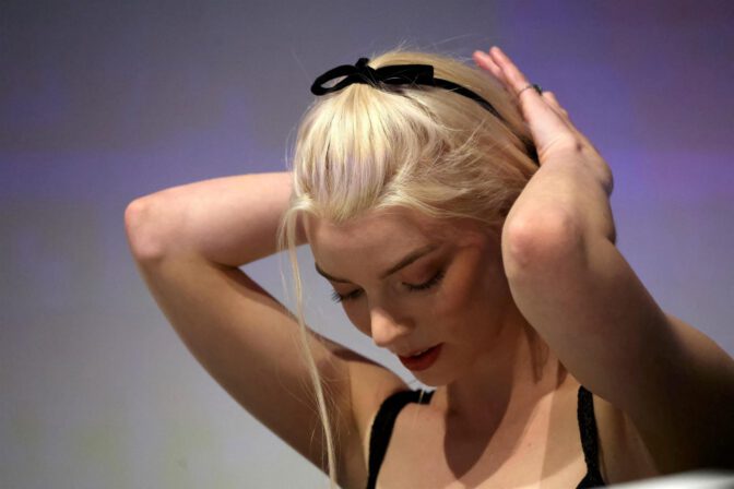 Anya Taylor Joy Braless Sheer Dress Marrakech Red Carpet