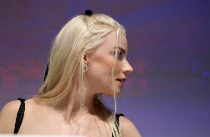 Anya Taylor Joy Braless Sheer Dress Marrakech Red Carpet