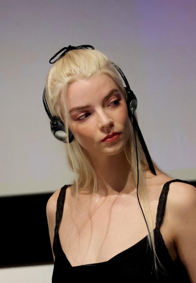 Anya Taylor Joy Braless Sheer Dress Marrakech Red Carpet