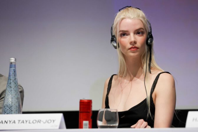 Anya Taylor Joy Braless Sheer Dress Marrakech Red Carpet