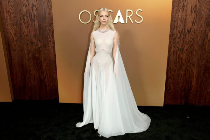 Anya Taylor Joy See Through Gown Governors Awards
