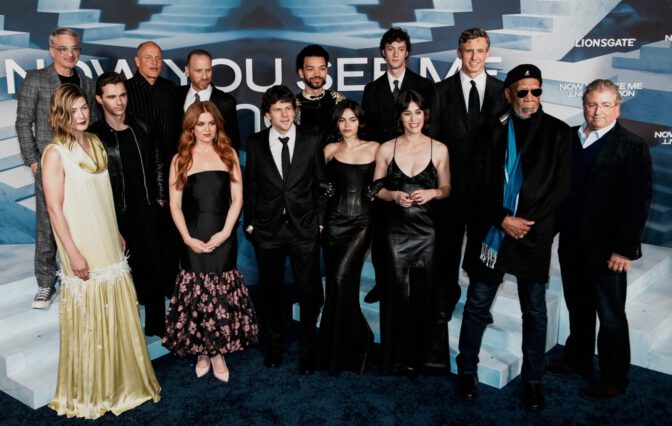 Ariana Greenblatt Busty Cleavage Tight Leather Red Carpet