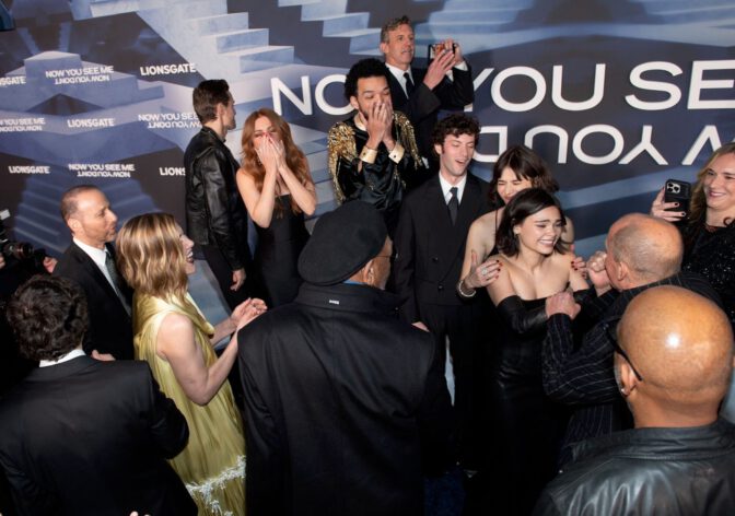 Ariana Greenblatt Busty Cleavage Tight Leather Red Carpet