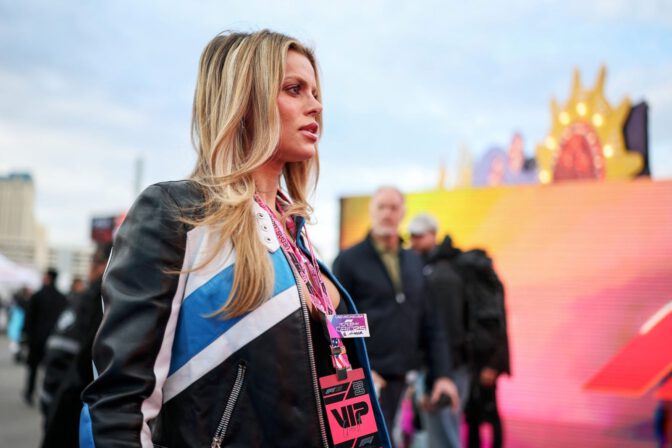 Brooks Nader Braless Sheer Bodysuit Las Vegas Grand Prix