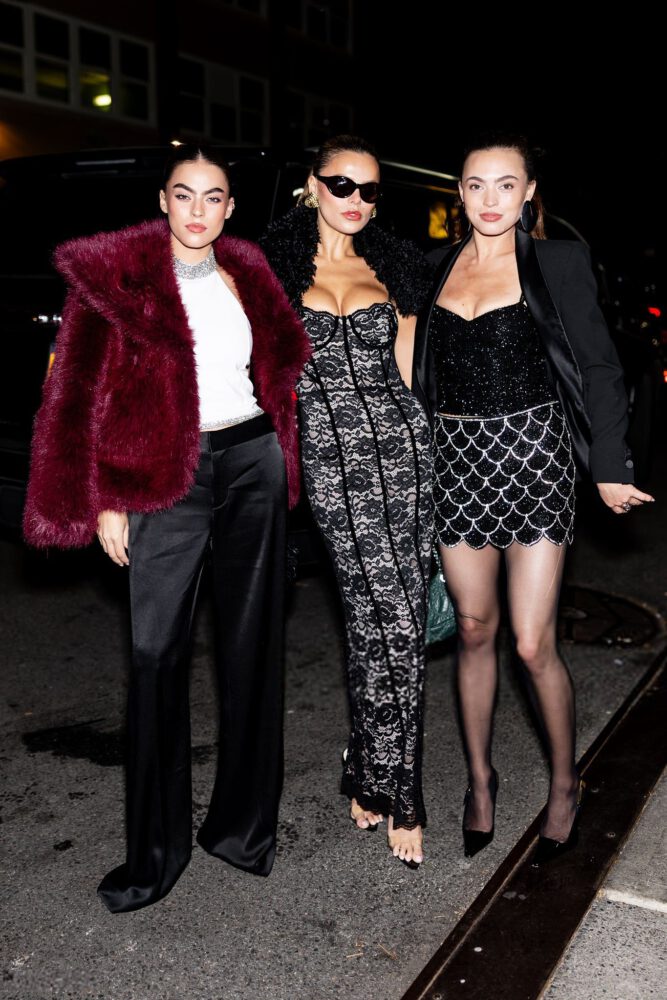 Brooks Nader Cleavage Lace Corset Revealing Dress Nyc